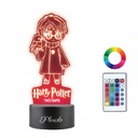 3D LED nočná lampa s vyrytým menom Harryho Pottera
