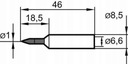 Spájkovací hrot, dláto, 0832CDLF 1.0mm SB Ersa