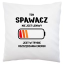 Žiadna Lazy Welder Battery Saver Vankúš biely