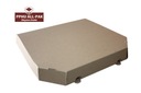 EKO krabica na pizzu 45 x 45 x 4 cm, hnedá, zrezané rohy (100 ks)