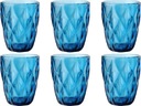 Sada pohárov Poháre 250ml ELISE BLUE / 6 ks