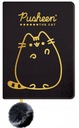Pusheen Diary Plyšový zápisník A5 96k line black Gold DARČEK