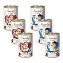 PRVÉ FAMILY PRVÉ JUNIORSKÉ KRMIVO PRE PSY ZMES CHUTI 6x400G