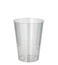 Jednorazové poháre, priehľadné sklo, podobný plast, 200 ml, 50 kusov