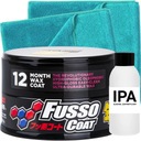 SOFT99 FUSSO COAT 12 MESAČNÝ TEMNÝ VOSK SÚPRAVA TMAVÝCH LEŠTIČOV TVRDÝ VOSK