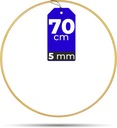 GOLD MAT obruč 70 cm 5 mm SILNÁ základňa makramé