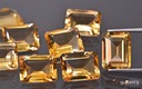 Citrónový fazety Octagon 10x8 mm