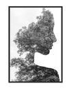 OBRAZOVÝ PLAGÁT V RÁME 53x73 cm Dievča P1250