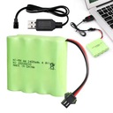 4,8V 2400mAh Ni-MH AA batéria s USB nabíjačkou