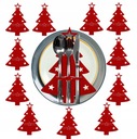 Ozdobný obal na príbor CHRISTMAS TREE CASE na štedrovečernú výzdobu stola