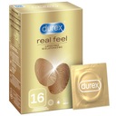 DUREX kondómy 16 ks Real Feel, bez latexu