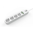 PREDLŽOVACÍ KÁBEL 2 METRE 4 ZÁSUVKY + 4xUSB KD4030