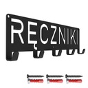 NÁSTENNÝ VEŠIAK NA UTERÁKY S 5 HÁČIKMI DESIGN
