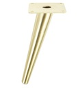 Noha 18 cm, skosená oceľ, brúsená mosadz