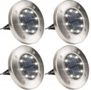4x SOLÁRNE ZÁHRADNÉ LAMPY, ŽIARENÝ DISK
