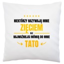 Darček ocko zať pre ocka Biely vankúšik
