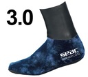 Neoprénové ponožky na plávanie, 3 mm, veľ. M SEAC