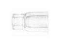 TRYSKA PYREX SKLENENÁ 19,5x10x25 č.6 17/18/26 TIG