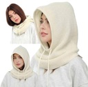 DÁMSKA KUKLA, PLETENÁ KAPUCŇA, ELEGANTNÁ KU KABÁTU