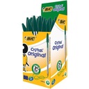 Bic Cristal Original guľôčkové pero, zelené, 50 kusov