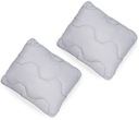 2 X VANKÚŠ NA SPANIE 70x80 ANTALERGICKÝ HRUBÝ PEKNÝ SET ŠEDÝ