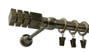Jedna NORDIC ZLATÁ STAROŽITNÁ ZÁCLONA, priemer 19 mm, 120 cm