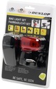 SET LED BICYKLOVÝCH ŽIAROV PREDNÉ + ZADNÉ DUNLOP