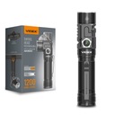 Taktická LED baterka 10W 1200lm IP66 ODOLNÁ čierna USB-C Videx
