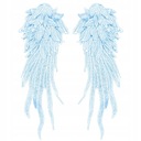 ZÁPLATA vyšívaná 3D Wings modrá 42 cm