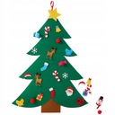 Plstený vianočný stromček, kreatívne vianočné ozdoby, 80x60