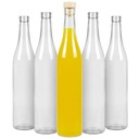 50x Fľaše ROSA 500 ml sklenená fľaša s korkom na tinktúry, víno, džús 0,5 l