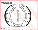 TRW LUCAS BRZDOVÉ ČELNE 160X30 MM 978 MZ ETZ/TS 150 /250/50 AKCIA