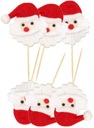 Vianočné toppery - Santas on Piku 6,3/11cm 6 ks