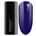 SEMILAC Hybridný lak 087 Glitter Indigo - 7 ml