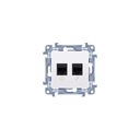 Rj45 počítačová zásuvka biela Simon10 C62.01/11