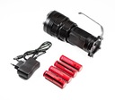 SVETLO VYHĽADÁVANIA 4X 18650 NABÍJAČNÁ LED T6 XML