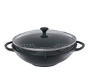 Wok Kuchenprofi Provence liatinový 36 cm s grilom