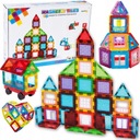 3D VZDELÁVACIE MAGNETICKÉ STAVEBNÉ BLOKY PUZZZLE 45 dielov PRE DETI