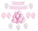 Balóniky Set Baby Shower Dievča Narodenie dieťaťa