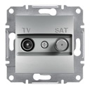 SCHNEIDER ASFORA TV-SAT ZÁSUVKA 1dB KONC. ALU B/R
