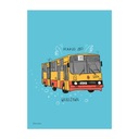 Plagát A4 Varšava Ikarus 280 autobus