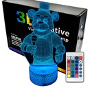 FNAF Five Nights At Freddy's Freddy 3D LAMP nočná LED lampa
