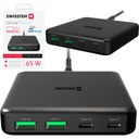Cestovná nabíjačka Swissten PD GaN 65W pre notebook, tablet, smartfón