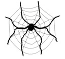 HALLOWEENSKÉ DEKORÁCIE PAVÚK NA pavúčej sieti ČIERNA