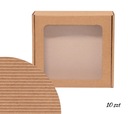 Krabička s oknom 30x30x10 Vlnitý rebrovaný