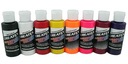 Createx airbrush farby s teplými odtieňmi 8x60ml