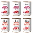 Brit Mono Protein 6 x 400 g Zmes príchutí Mokré jedlo