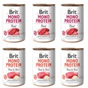 Brit Mono Protein 6 x 400 g Zmes príchutí Mokré jedlo