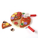 PIZZA DREVENÁ SÚPRAVA NA REZANIE NA VELCRO + PRÍSLUŠENSTVO