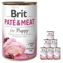 Krmivo pre šteňatá BRIT Pate & Meat 6x400g PUPPY